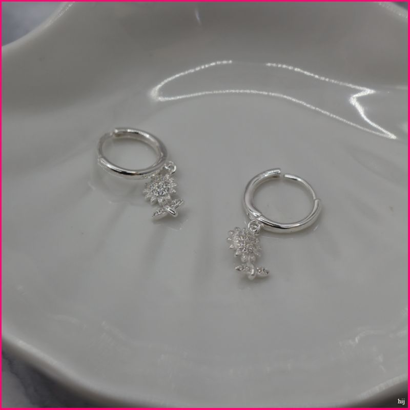 Argollas Girasol Brillante - La Luz del Sol en Plata