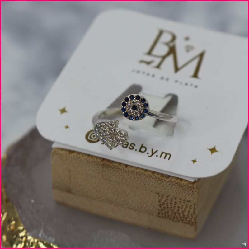Anillo Ajustable de la Mano de Fátima