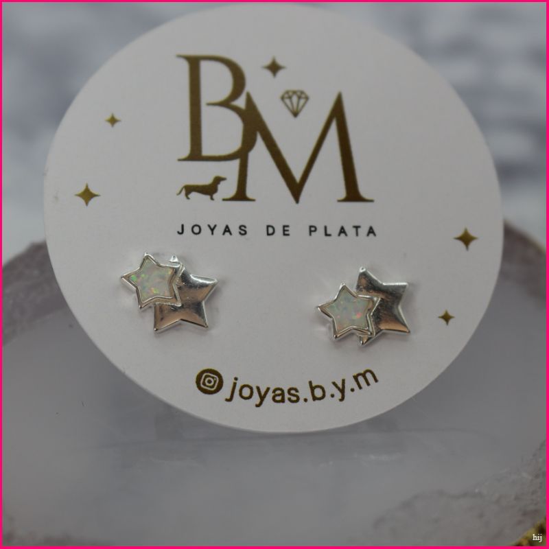 Pendientes Estrellas de Opal