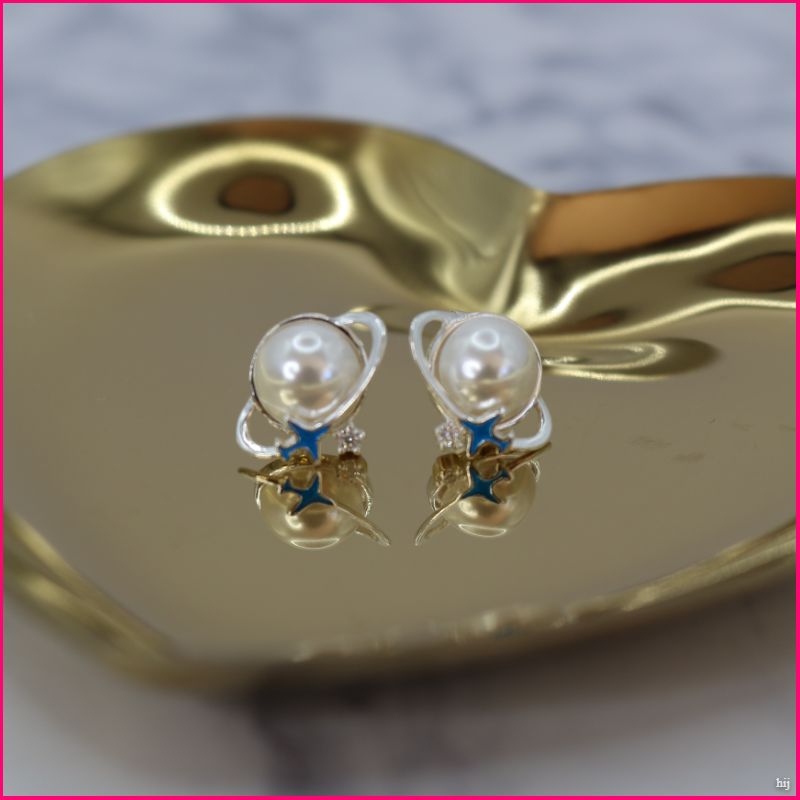 Aros Viajeros – Perla y Avión de Plata Ley 925 ✈️✨