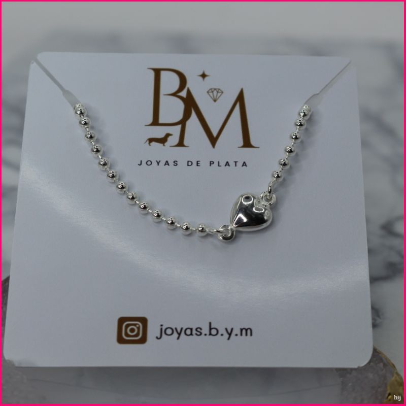 Pulsera de Corazón con Detalles en Puntos 💖✨
