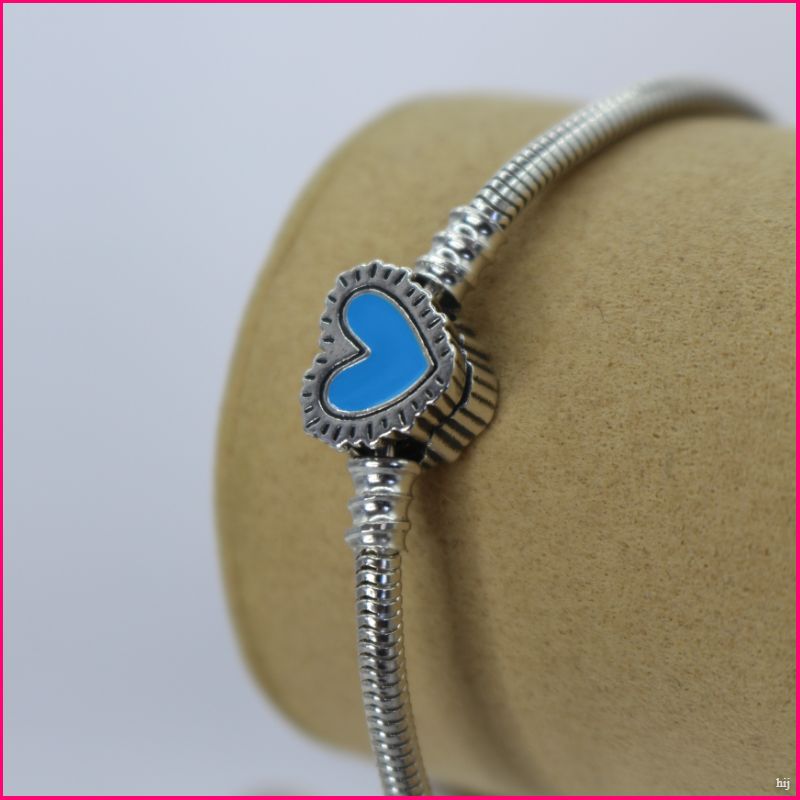 Pulsera Estilo Pandora con Corazón 💙✨
