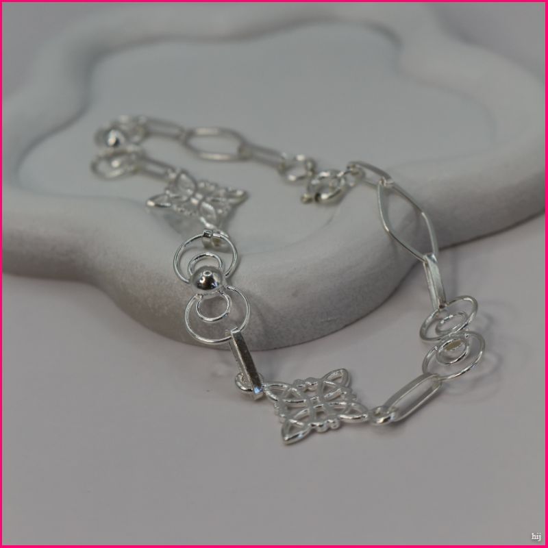 💎 Pulsera "Nudo de Brujas": Elegancia y Protección en Plata Pura ✨