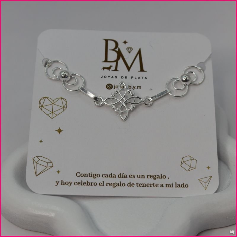 💎 Pulsera "Nudo de Brujas": Elegancia y Protección en Plata Pura ✨