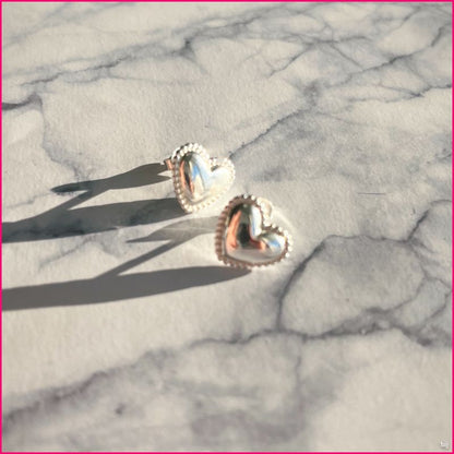 Aros Corazón Detalle Doble