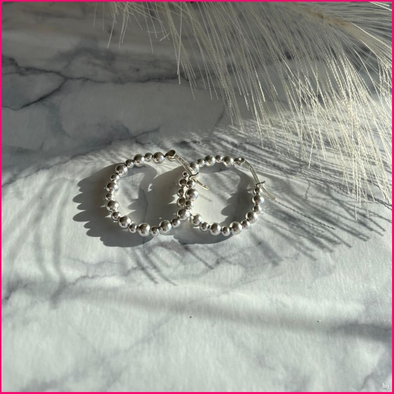 Argollas Esferas de Plata (Anti-estres)