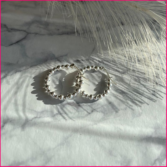 Argollas Esferas de Plata (Anti-estres)