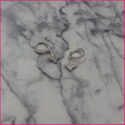 Aros Mariposa Brillante - Elegancia y Libertad en Plata