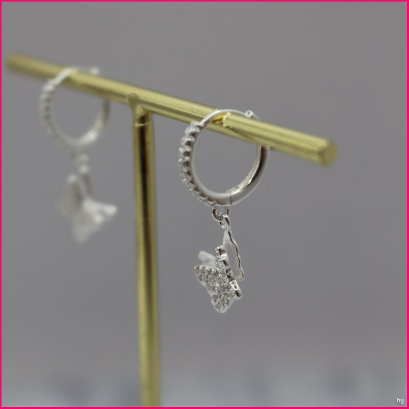 Aros Mariposa Brillante - Elegancia y Libertad en Plata