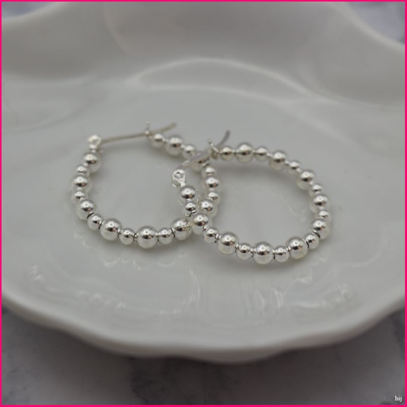 Argollas Esferas de Plata (Anti-estres)
