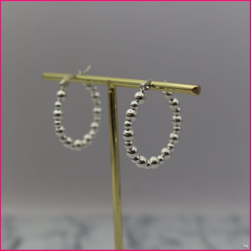 Argollas Esferas de Plata (Anti-estres)