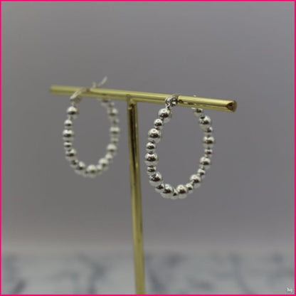 Argollas Esferas de Plata (Anti-estres)