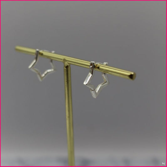 Argollas Estrella Plateada - Brilla con Elegancia