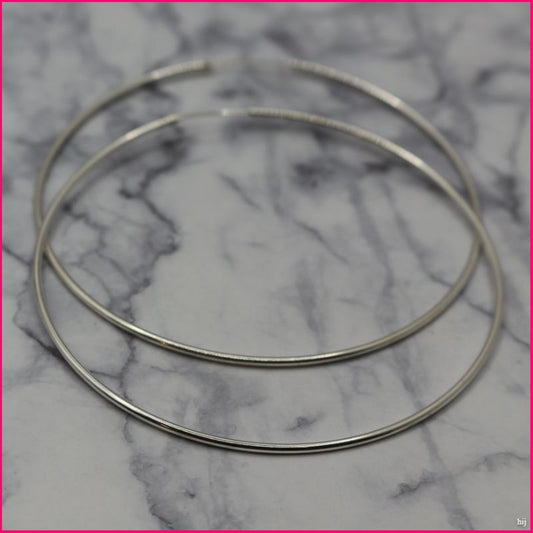 Argollas Maxi Elegancia - Impacto y Sofisticación en Plata