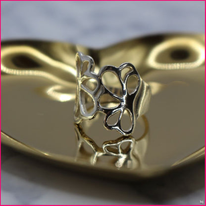 Anillo Minimalista Trébol de Plata - La suerte siempre contigo 🍀