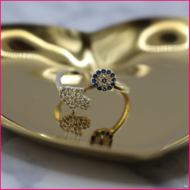 Anillo Ajustable de la Mano de Fátima