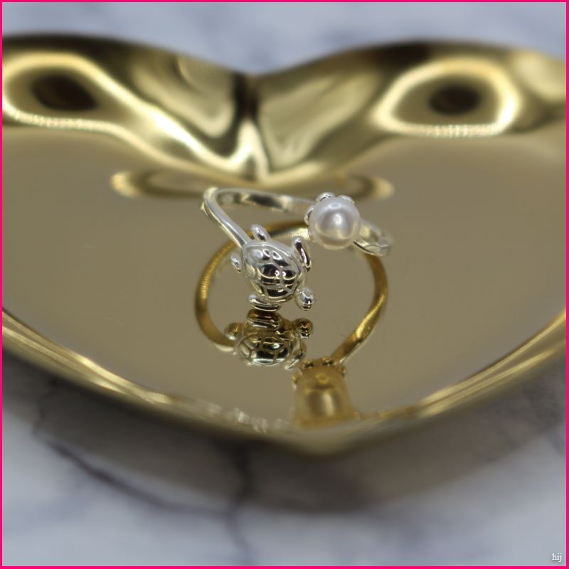 Anillo Perla Tortuga (ajustable)