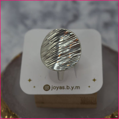 Anillo de Plata Texturizado