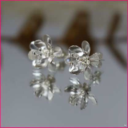 Pendientes Flores de Plata