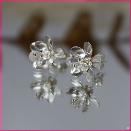 Pendientes Flores de Plata