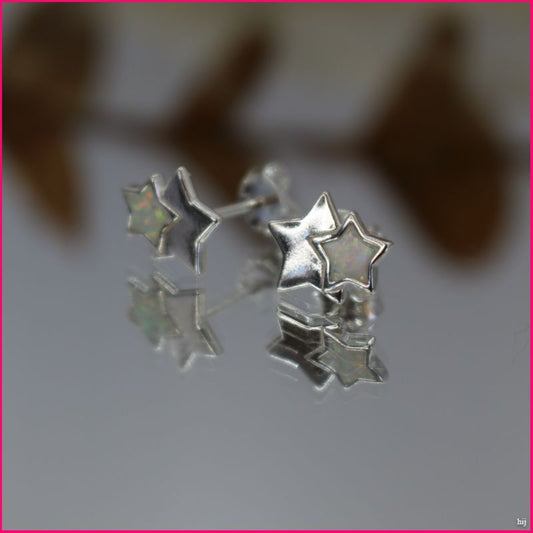 Pendientes Estrellas de Opal