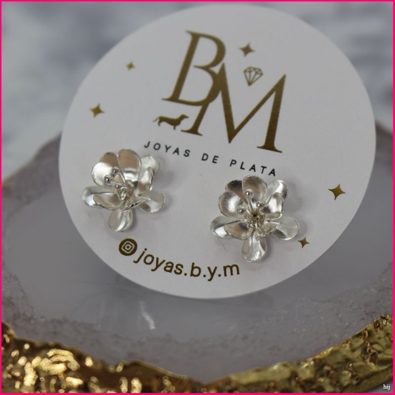 Pendientes Flores de Plata
