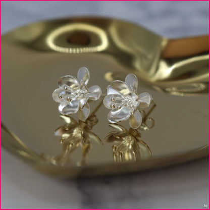 Pendientes Flores de Plata