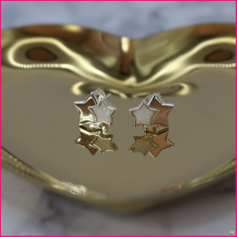 Pendientes Estrellas de Opal