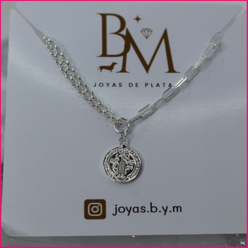 Pulsera San Benito en Plata Ley 925 ✨🙏