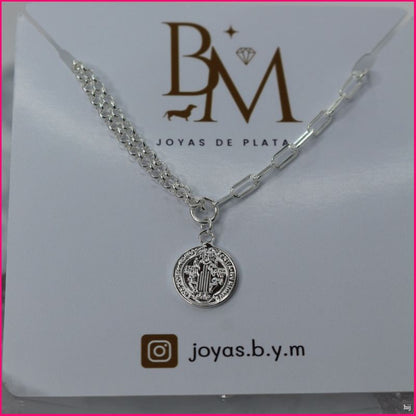 Pulsera San Benito en Plata Ley 925 ✨🙏