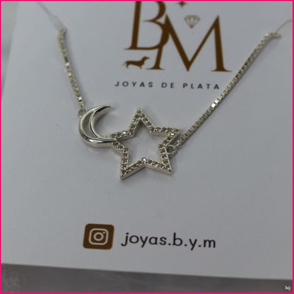 Pulsera Estrella y Luna en Plata Ley 925 🌙⭐