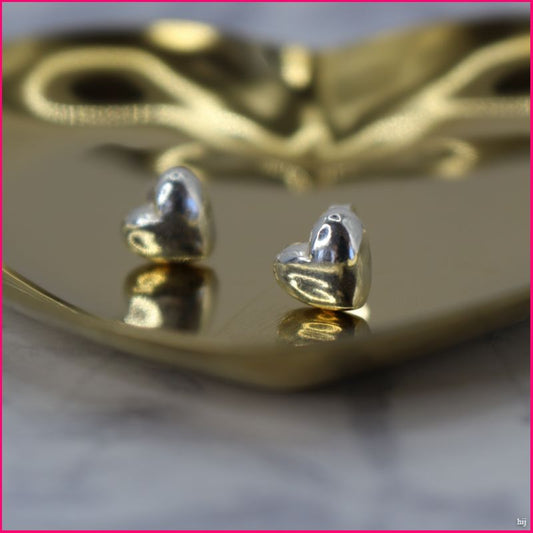 Aros de Corazón en Plata Ley 925 💖✨