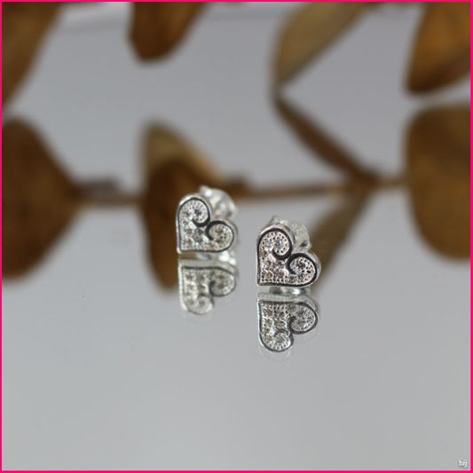 Aros de Corazón con Circones 💎❤️