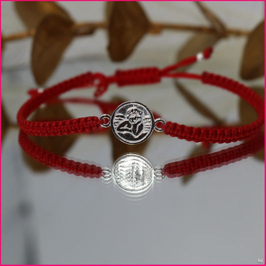 Pulsera Roja con Ángel de la Guarda 💖😇