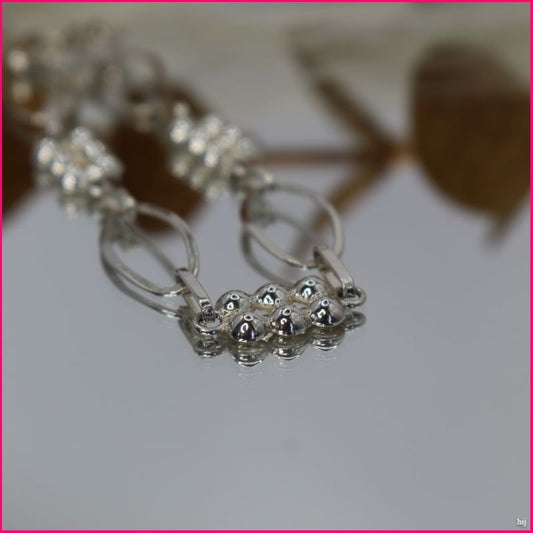 Pulsera de Plata con Diseño Geométrico 🌟