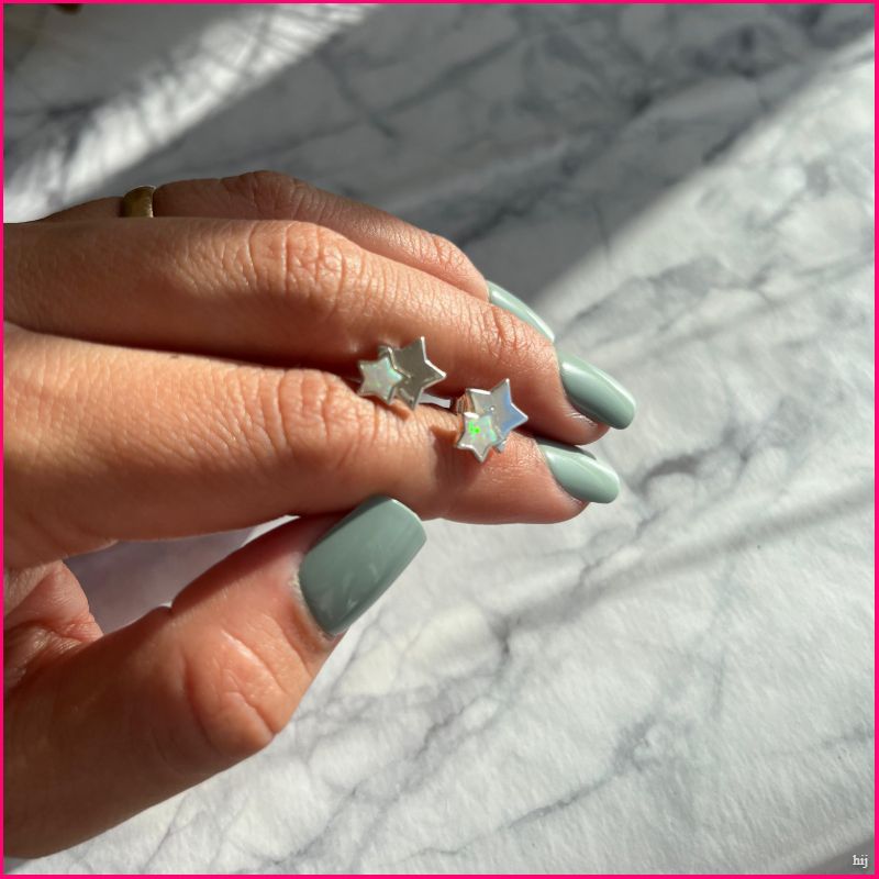 Pendientes Estrellas de Opal
