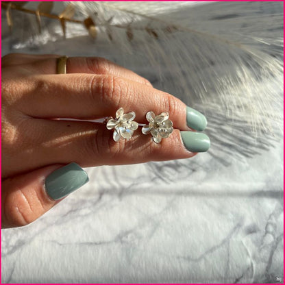 Pendientes Flores de Plata