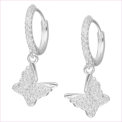 Aros Mariposa Brillante - Elegancia y Libertad en Plata